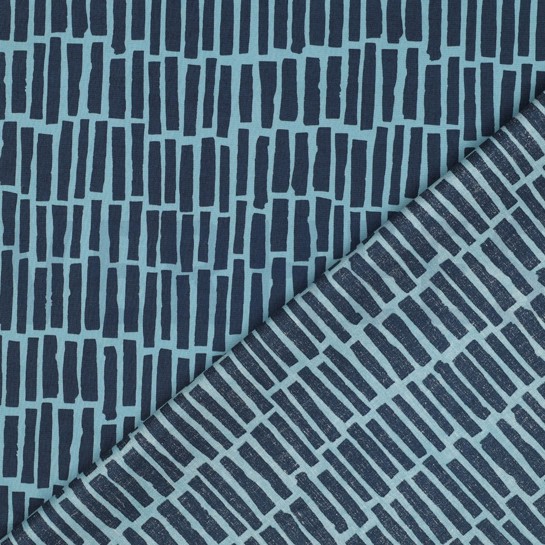 KATOENEN POPLIN VOERTUIGEN PETROL #7