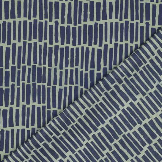 BAUMWOLLE POPELINE FAHRZEUGE ARMEEGRÜN #7