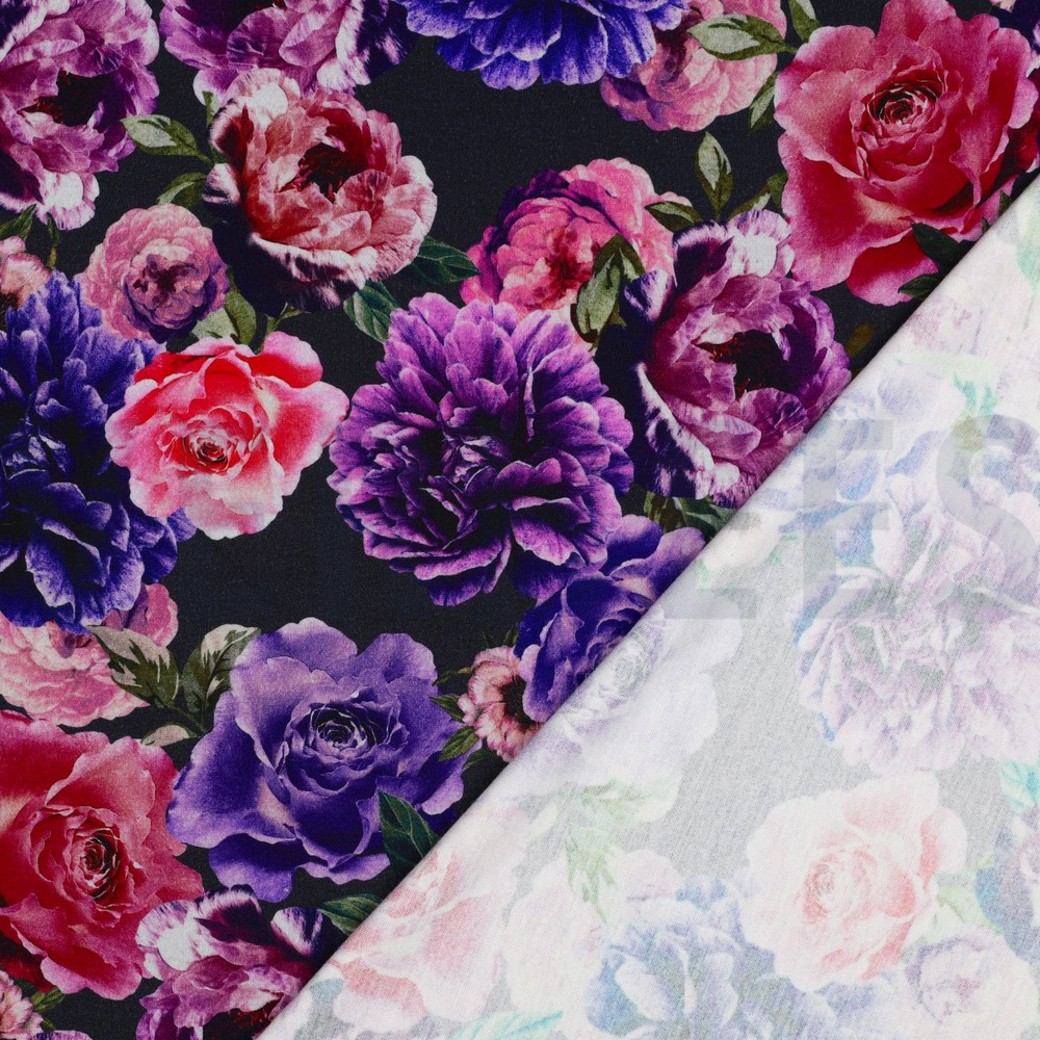 PUNTA DI ROMA DIGITAL FLOWERS NAVY #4