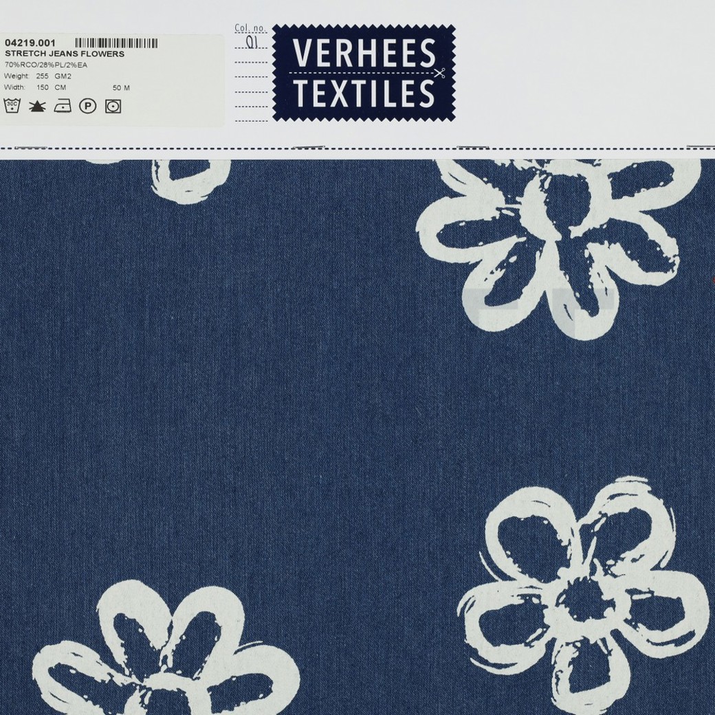 STRETCH JEANS FLOWERS JEANS #4
