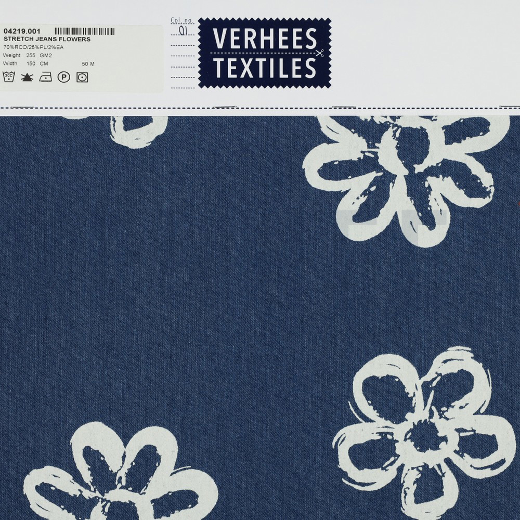 STRETCH JEANS FLOWERS JEANS (high resolution) #4