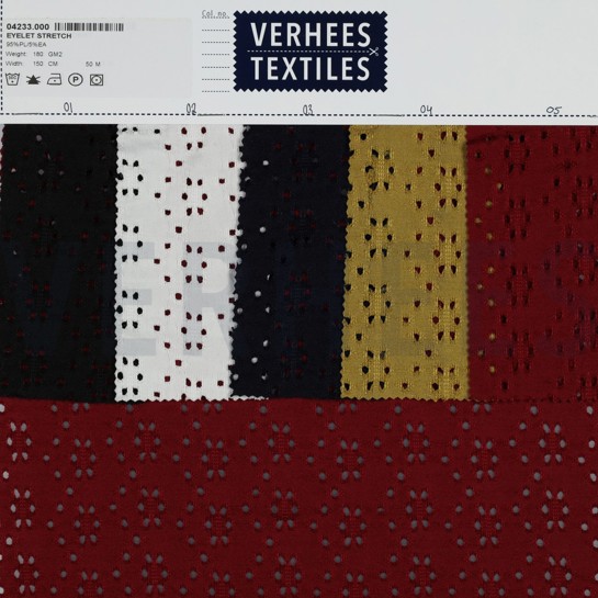 EYELET STRETCH SCHWARZ #7