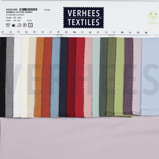 BAMBUS BAUMWOLL JERSEY HELLES LAVENDEL #7