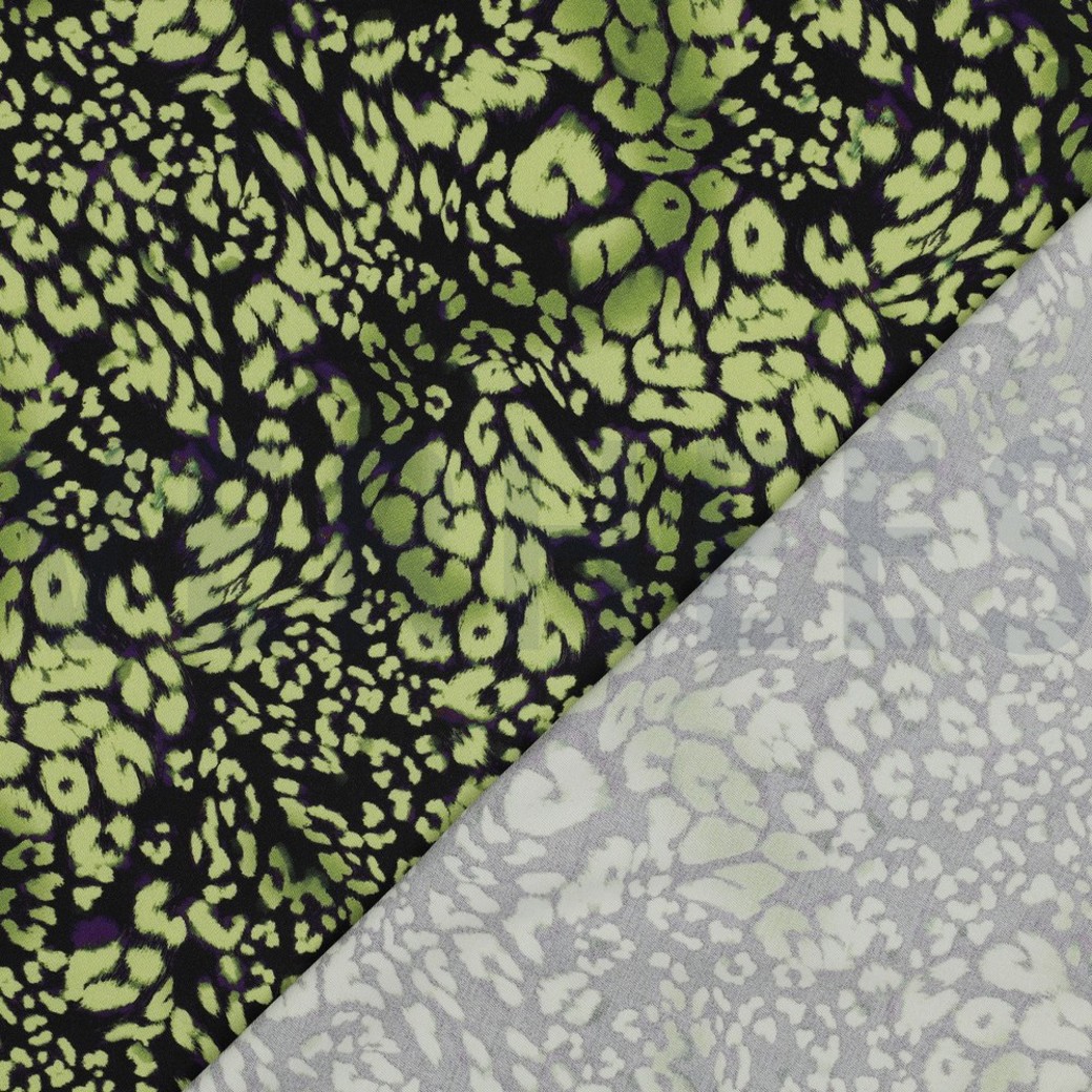 ROSELLA STRETCH DIGITAL ANIMAL SKIN YELLOW #4