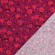 VISCOSE POPLIN STRETCH DIGITAL FLOWERS FUCHSIA (thumbnail) #4