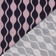 LENZING ECOVERO ABSTRACT NAVY / MAUVE (thumbnail) #4
