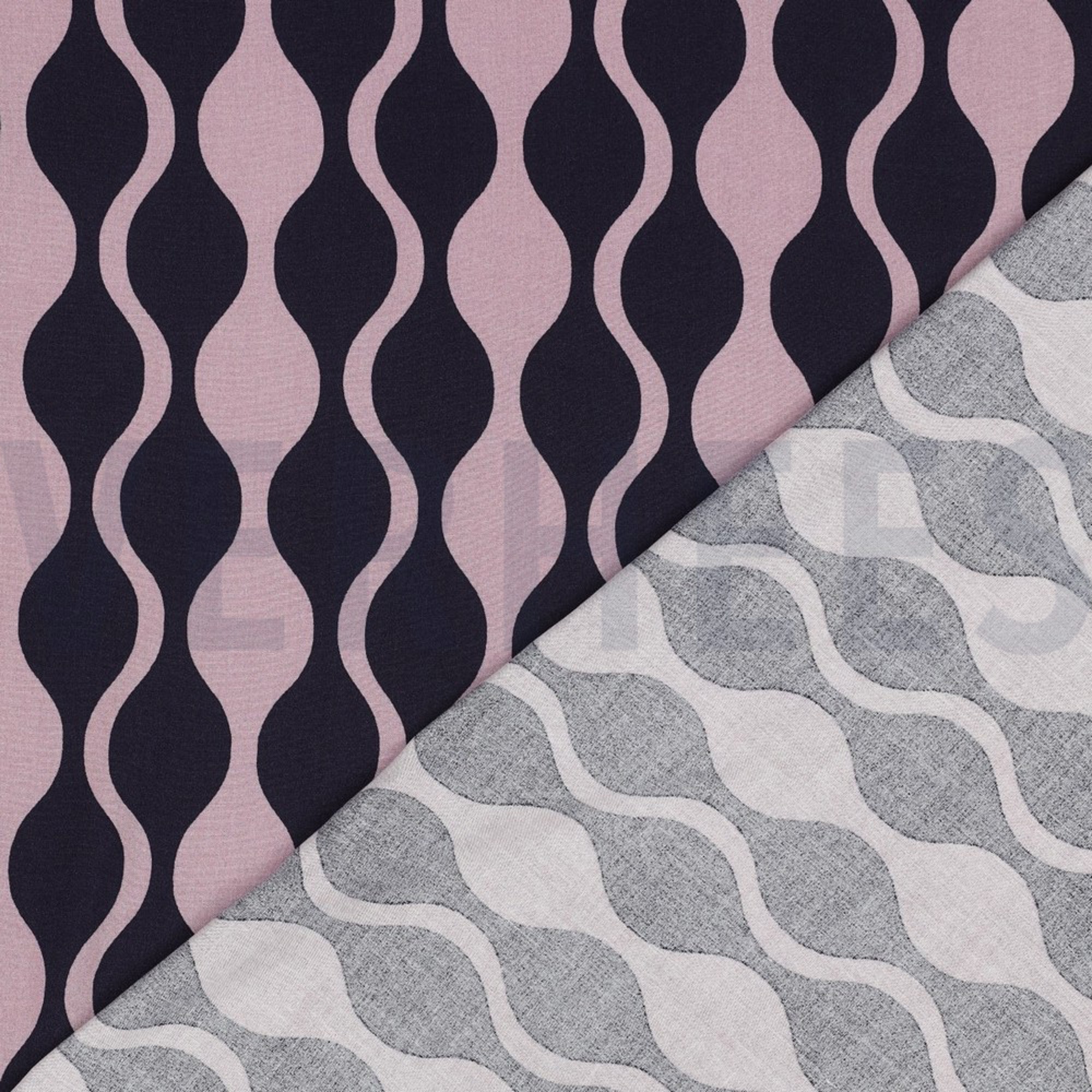 LENZING ECOVERO ABSTRACT NAVY / MAUVE (high resolution) #4