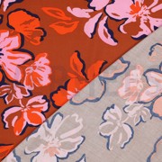 LENZING ECOVERO FLOWERS CARAMEL (thumbnail) #4