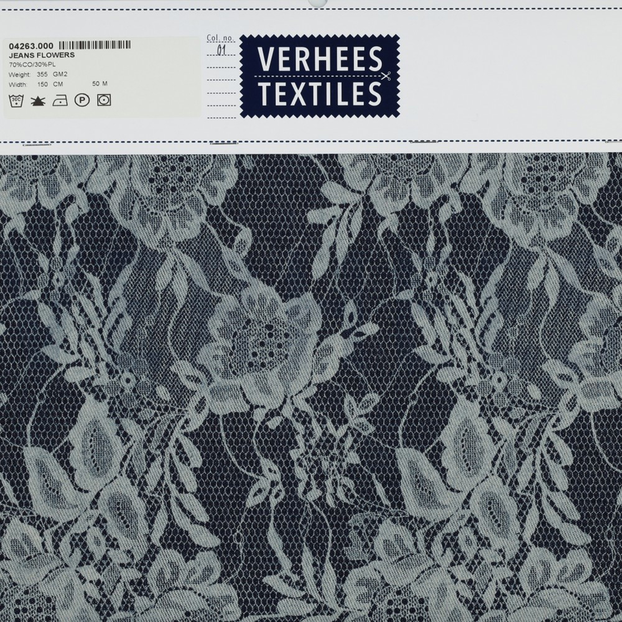 JEANS FLOWERS INDIGO (high resolution) #4