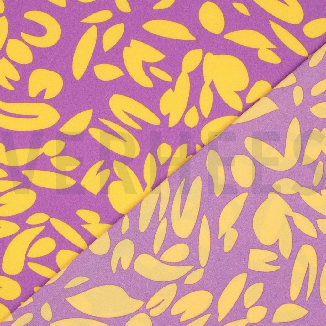 MAGNOLIA STRETCH ABSTRACT PURPLE #4