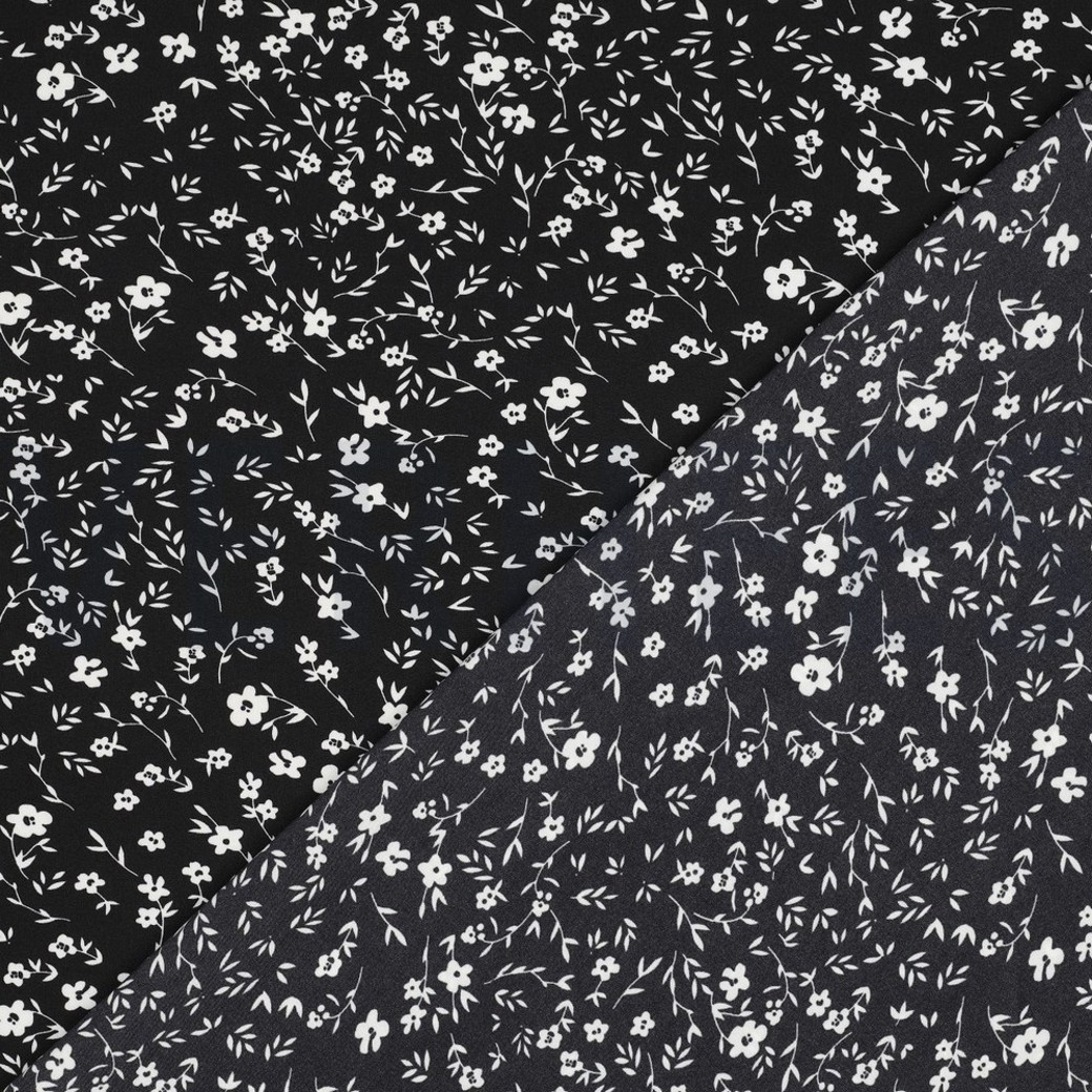 MAGNOLIA STRETCH FLOWERS BLACK #4