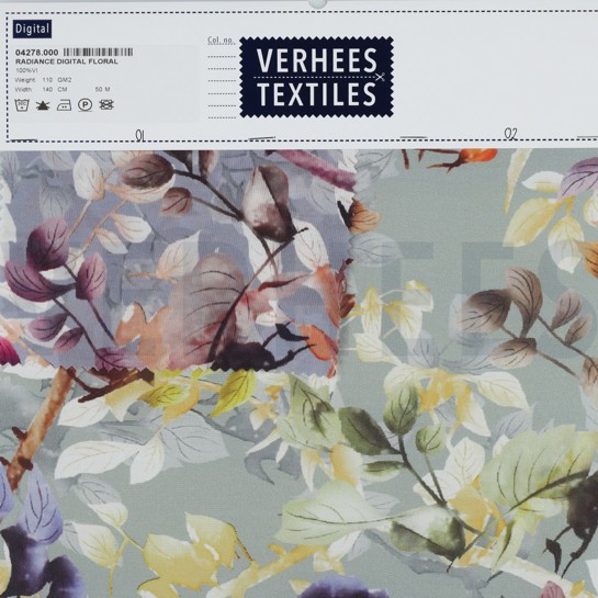 VISCOSE RADIANCE DIGITAL FLORAL NILE #7