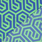 MAGNOLIA STRETCH GEOMETRIC COBALT (thumbnail) #4