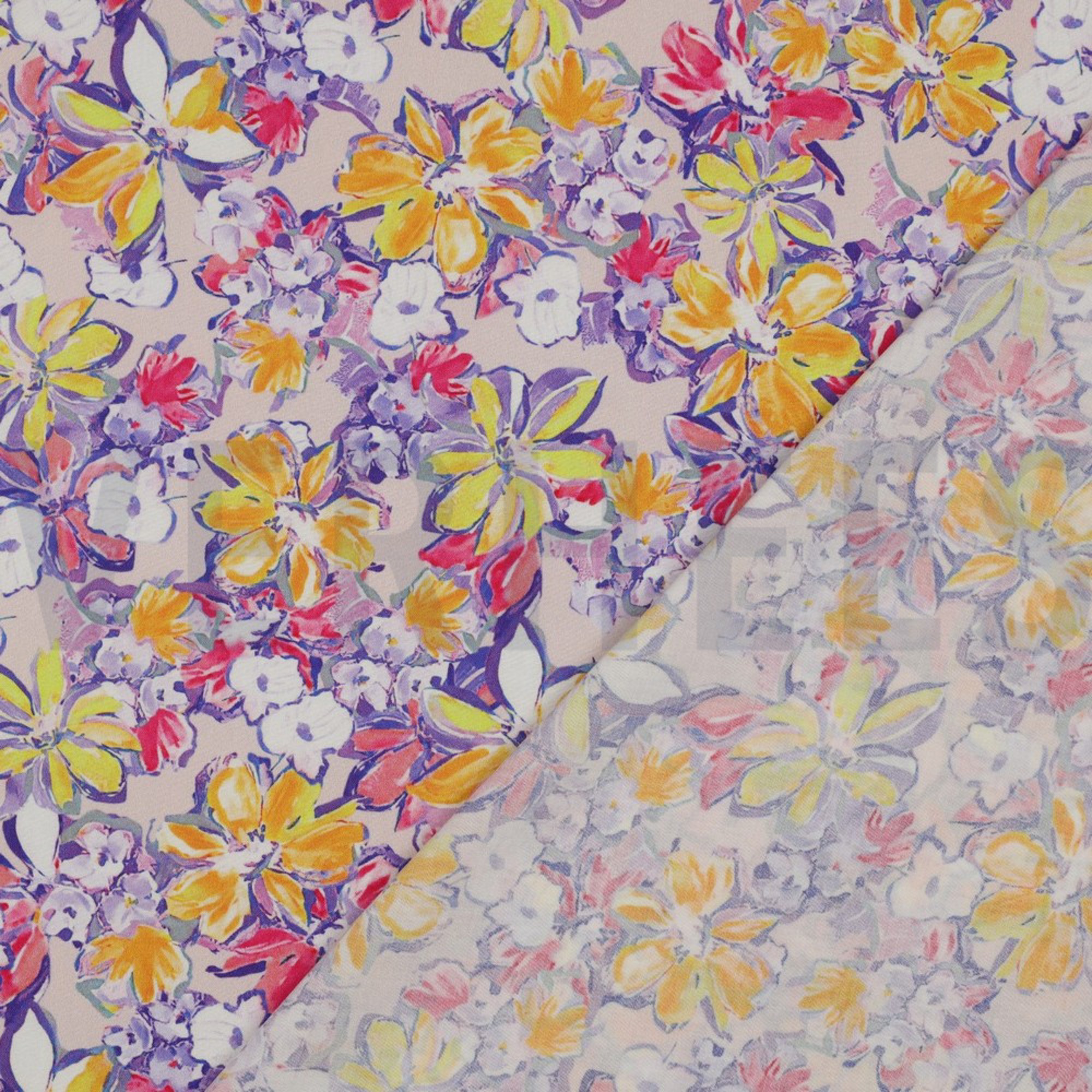 LENZING ECOVERO DIGITAL FLOWERS ECRU (high resolution) #4