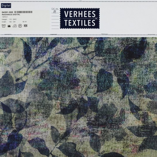 VISCOSE RADIANCE DIGITAL FLORAL SAGE #7