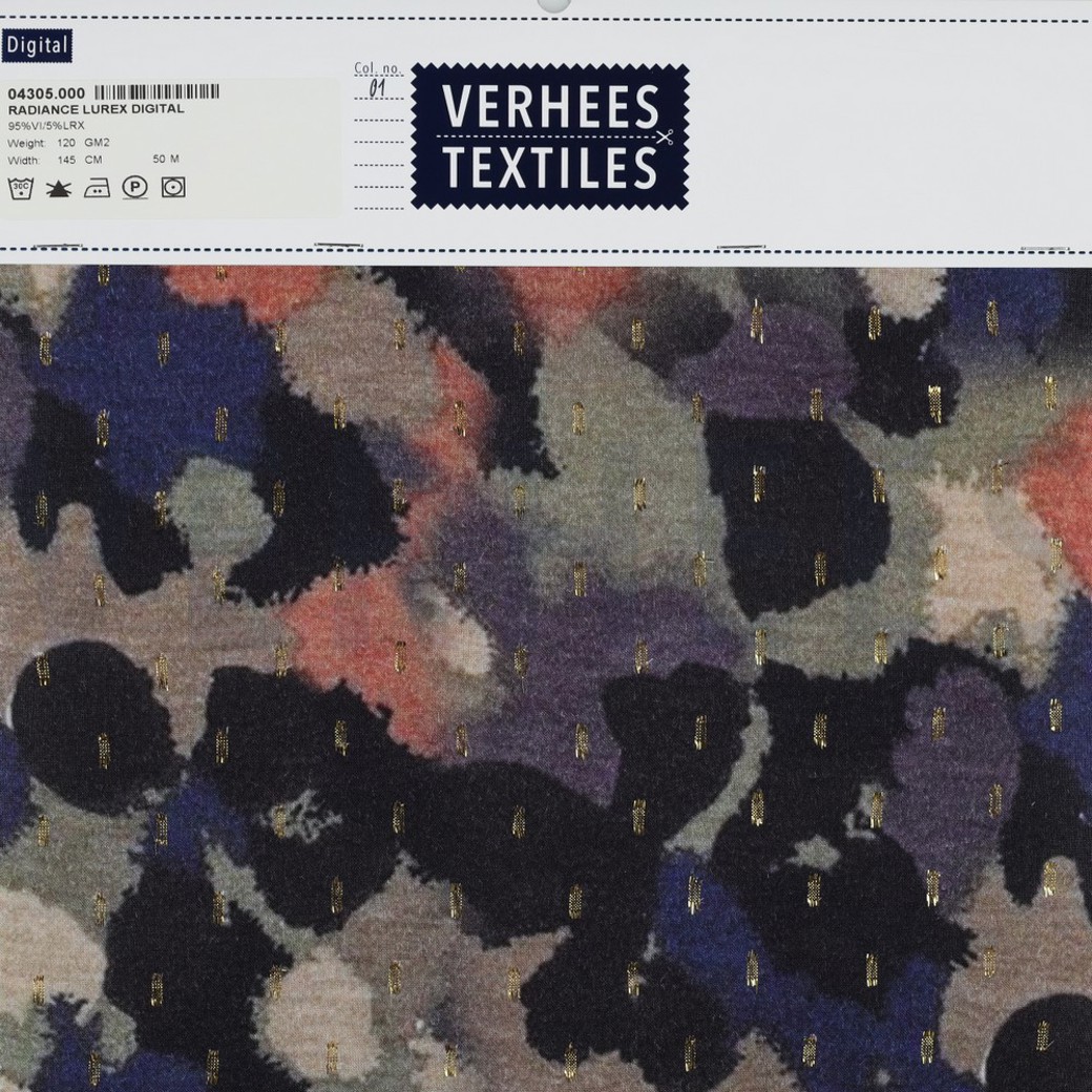 VISCOSE LUREX DIGITAL ABSTRACT PICKLE #4