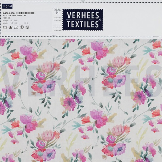 COTON VOILE NUMÉRIQUE MULTICOLORE #7