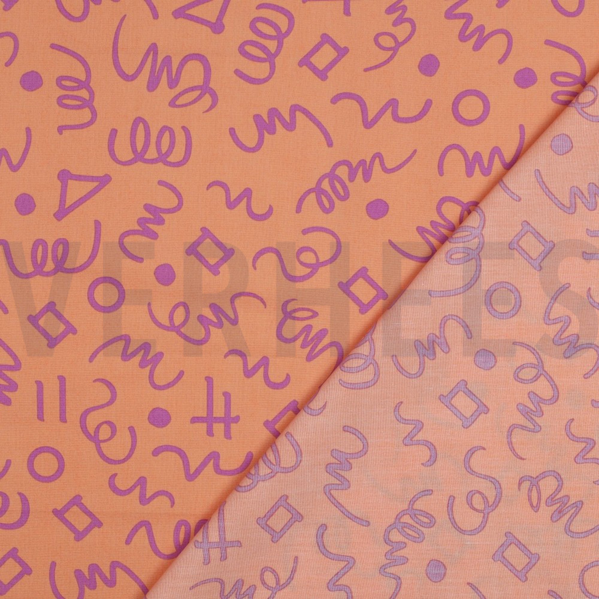 FINE POPLIN GEOMETRICS PEACH/ PURPLE (high resolution) #4