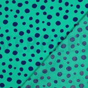 FINE POPLIN GEOMETRICS NAVY/ PETROL (thumbnail) #4