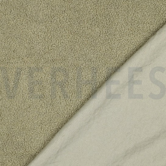 TEDDYSTOFF KUNSTPELZ ALTGRÜN #7