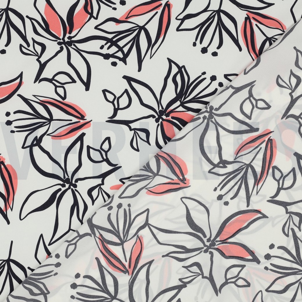MAGNOLIA STRETCH FLOWERS WHITE #4