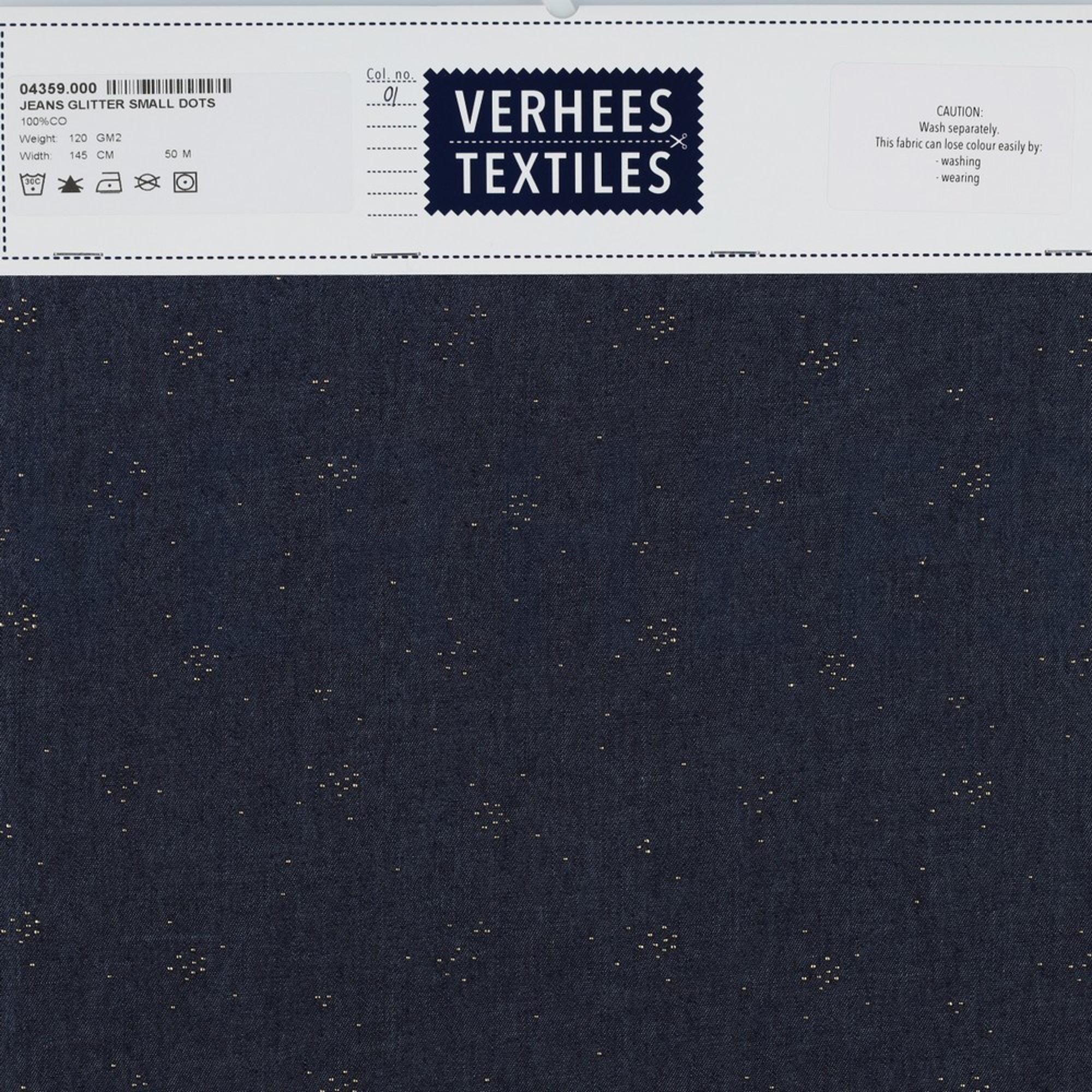 JEANS GLITTER SMALL DOTS INDIGO (high resolution) #4