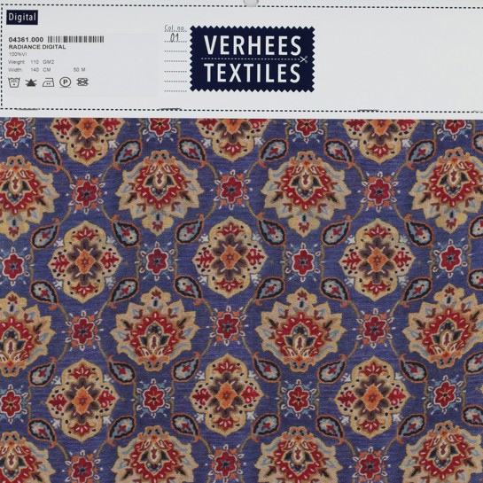 VISCOSE RADIANCE DIGITAAL PAISLEY MULTICOLOR #7