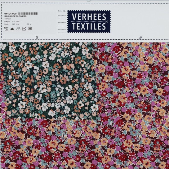 VISCOSE RADIANCE FLOWERS FUCHSIA #7