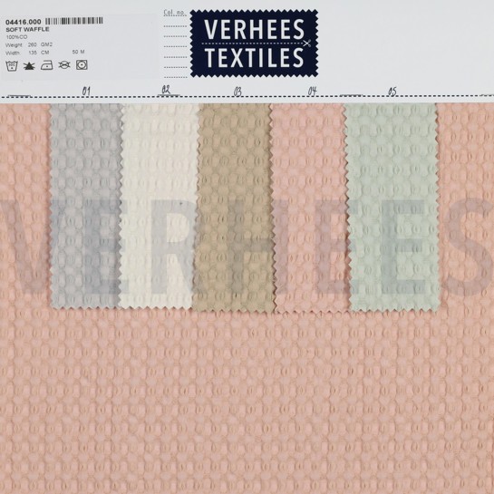 BAUMWOLLE WAFFEL GROß SAND #7