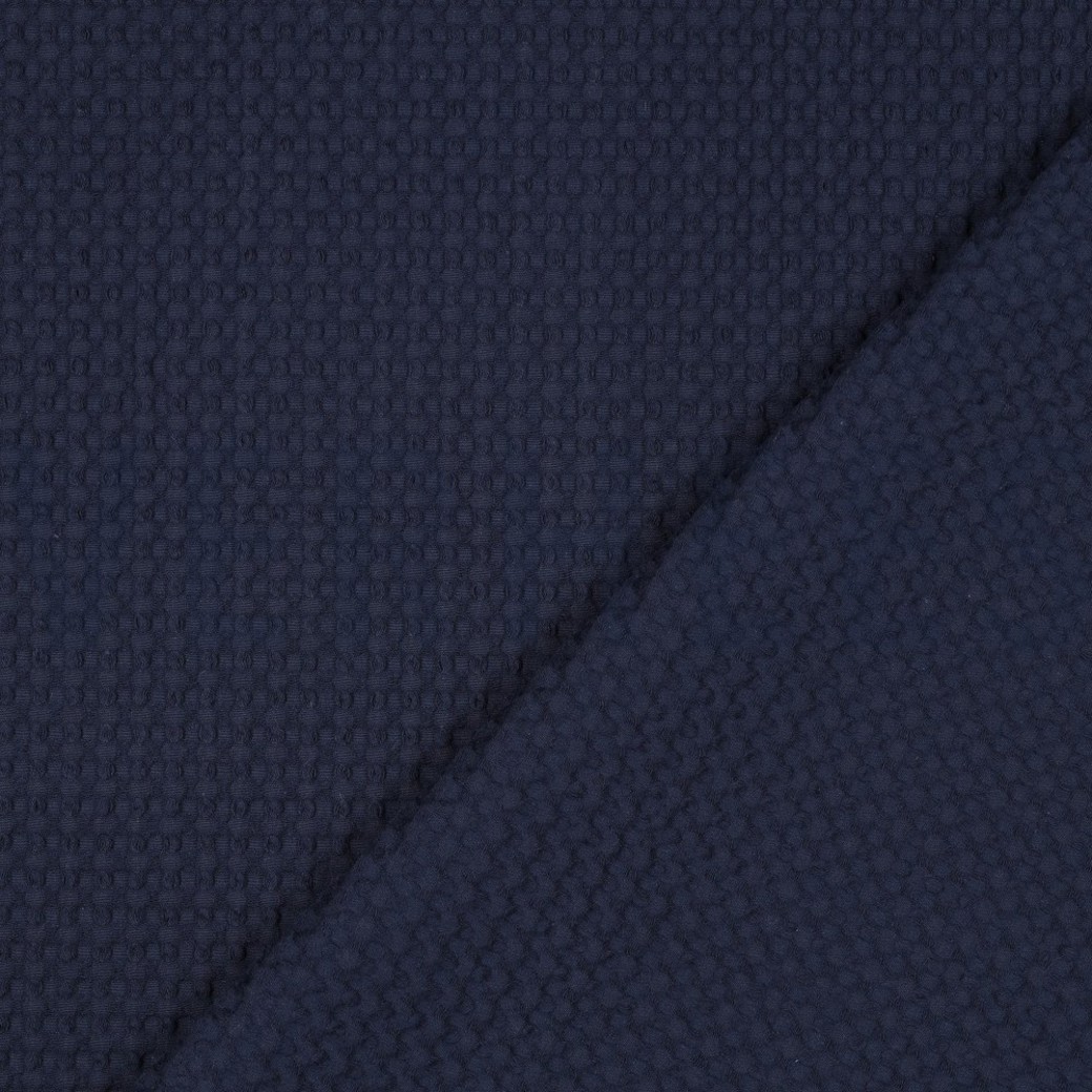 COTTON WAFFLE BIG NAVY #4