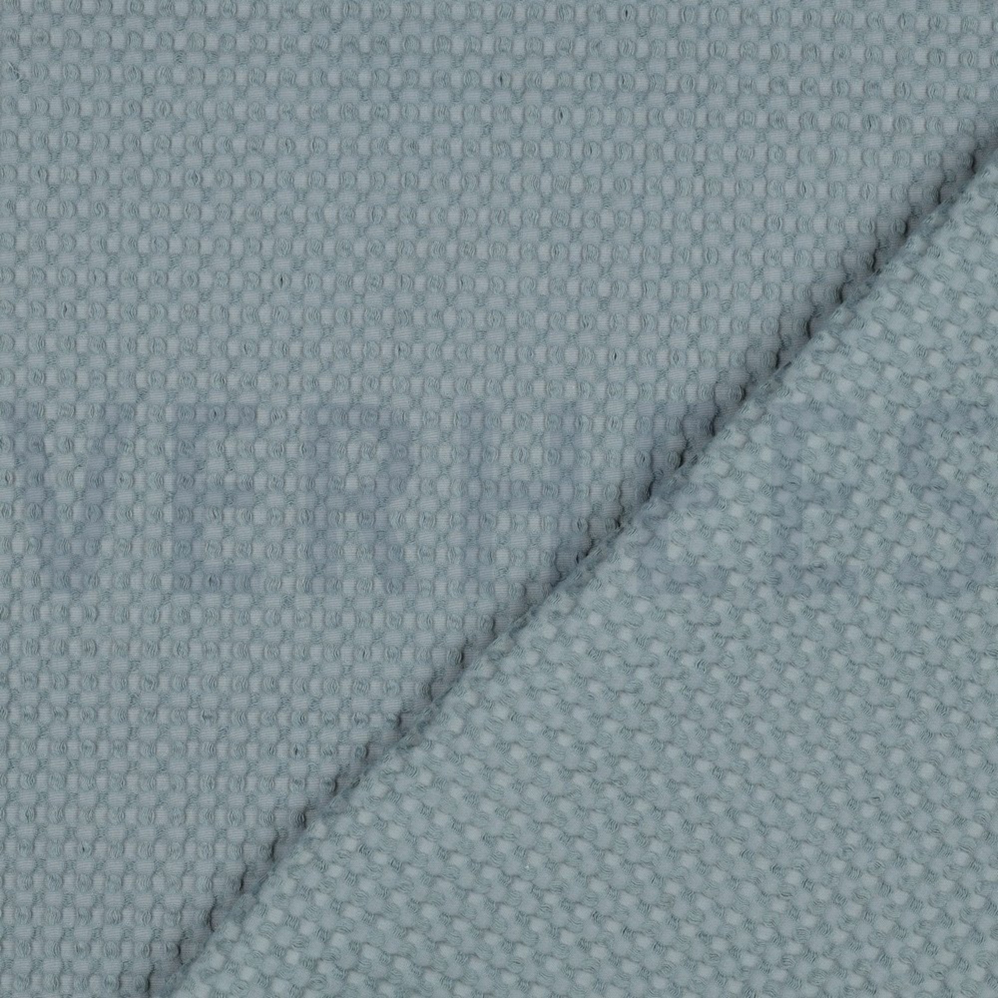COTTON WAFFLE BIG PALE TURQUOISE (high resolution) #4