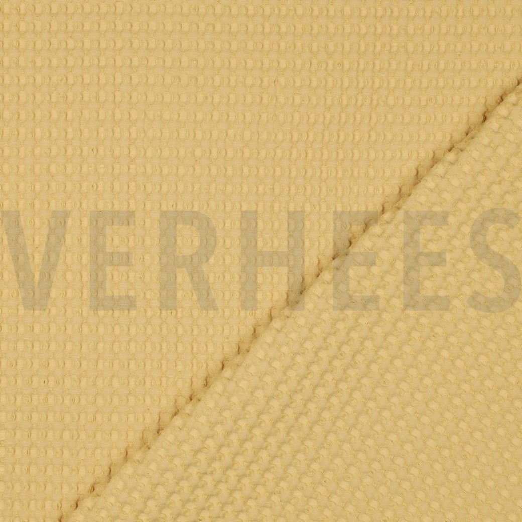 COTTON WAFFLE BIG SOFT YELLOW #4