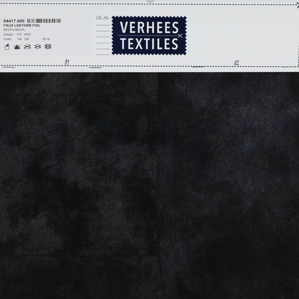 FAUX LEATHER FOIL NAVY #4