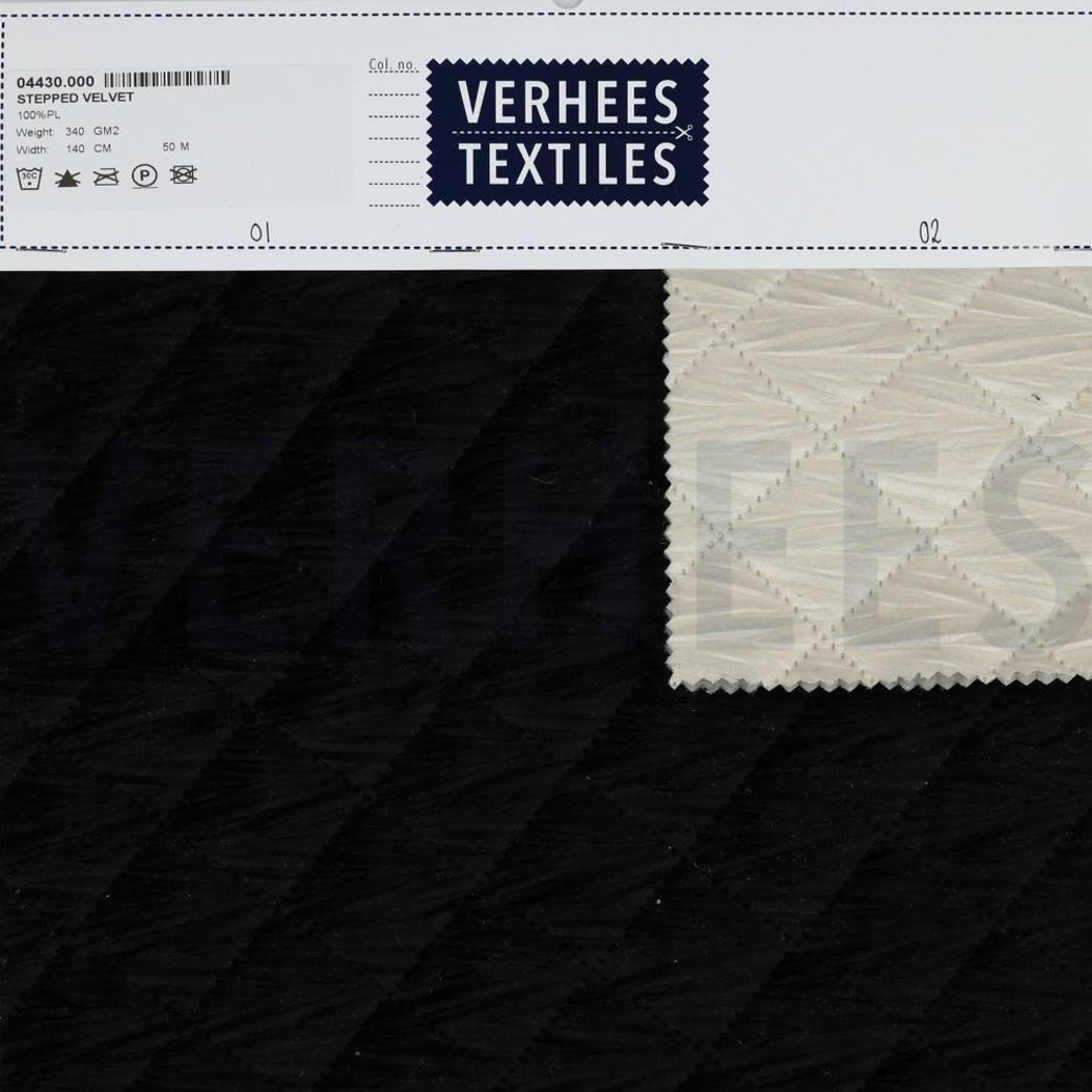 STEPPED VELVET BLACK #4