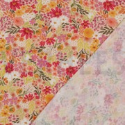 DOUBLE GAUZE DIGITAL FLOWERS PEACH (thumbnail) #4