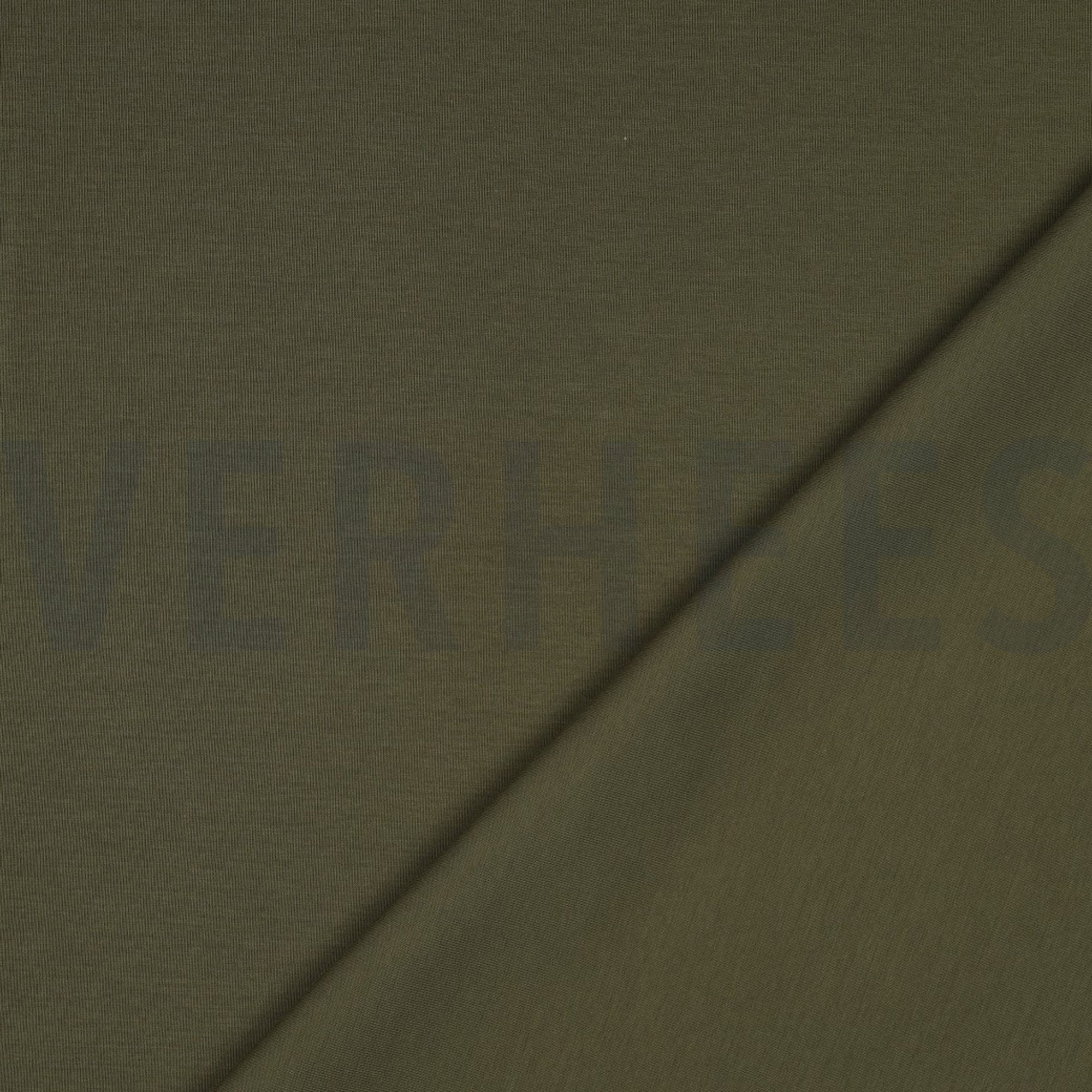 COTTON INTERLOCK JERSEY ARMY GREEN (high resolution) #4