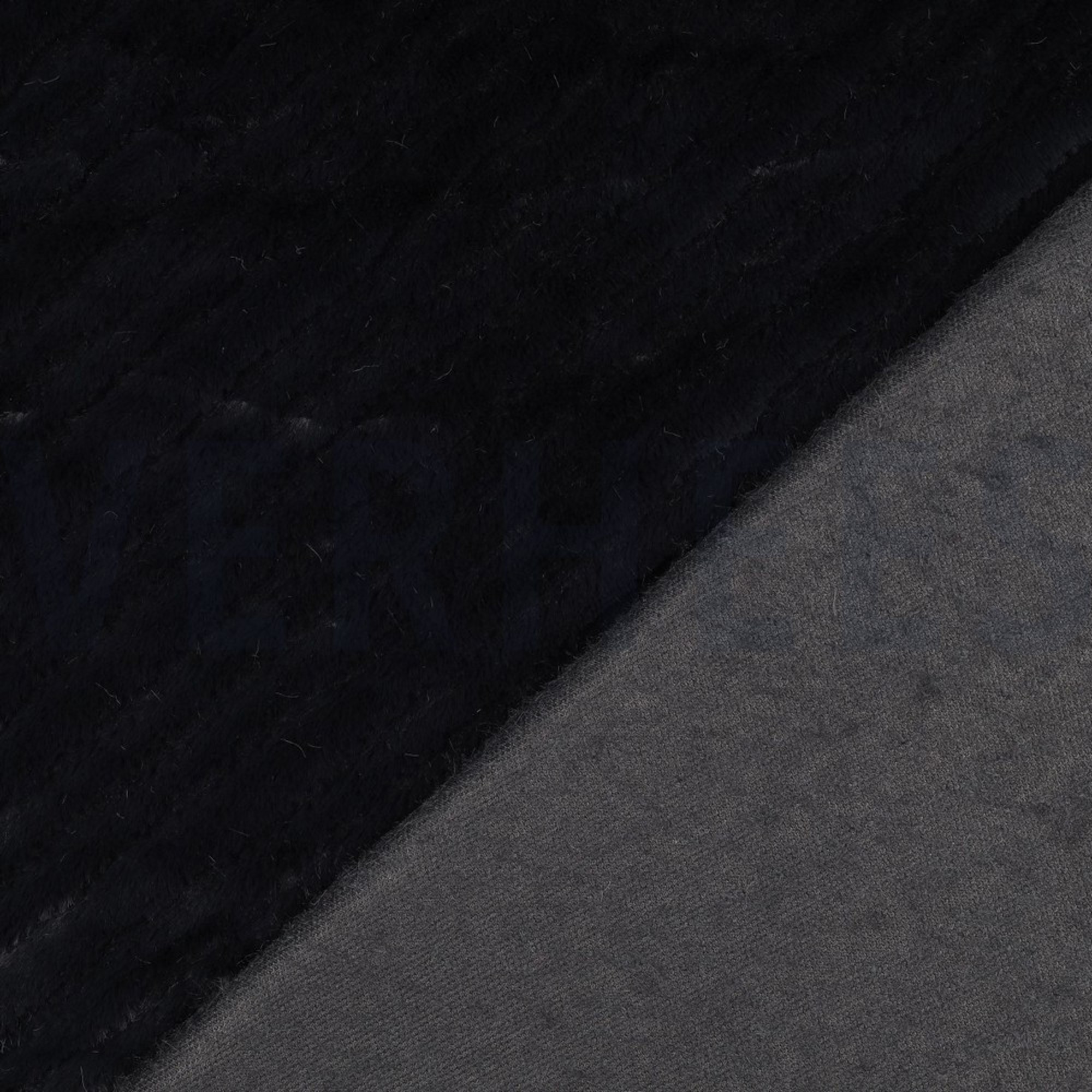 FAUX FUR STRIPES ANTRACHITE (high resolution) #4