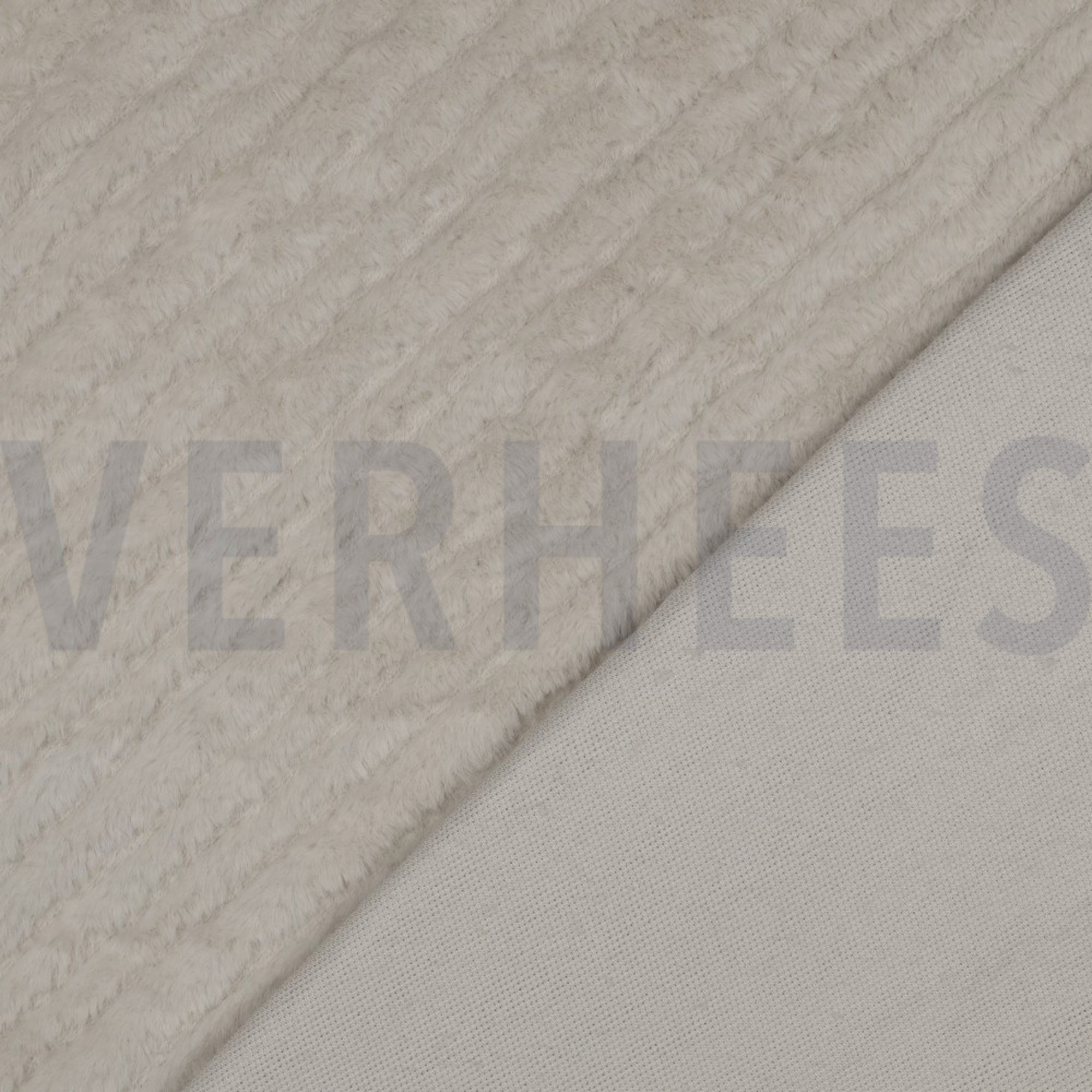 FAUX FUR STRIPES BEIGE (high resolution) #4