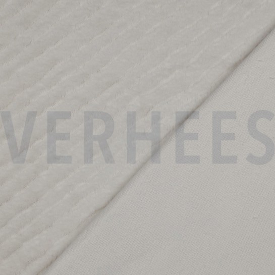 FAUX FUR STRIPES ECRU #7