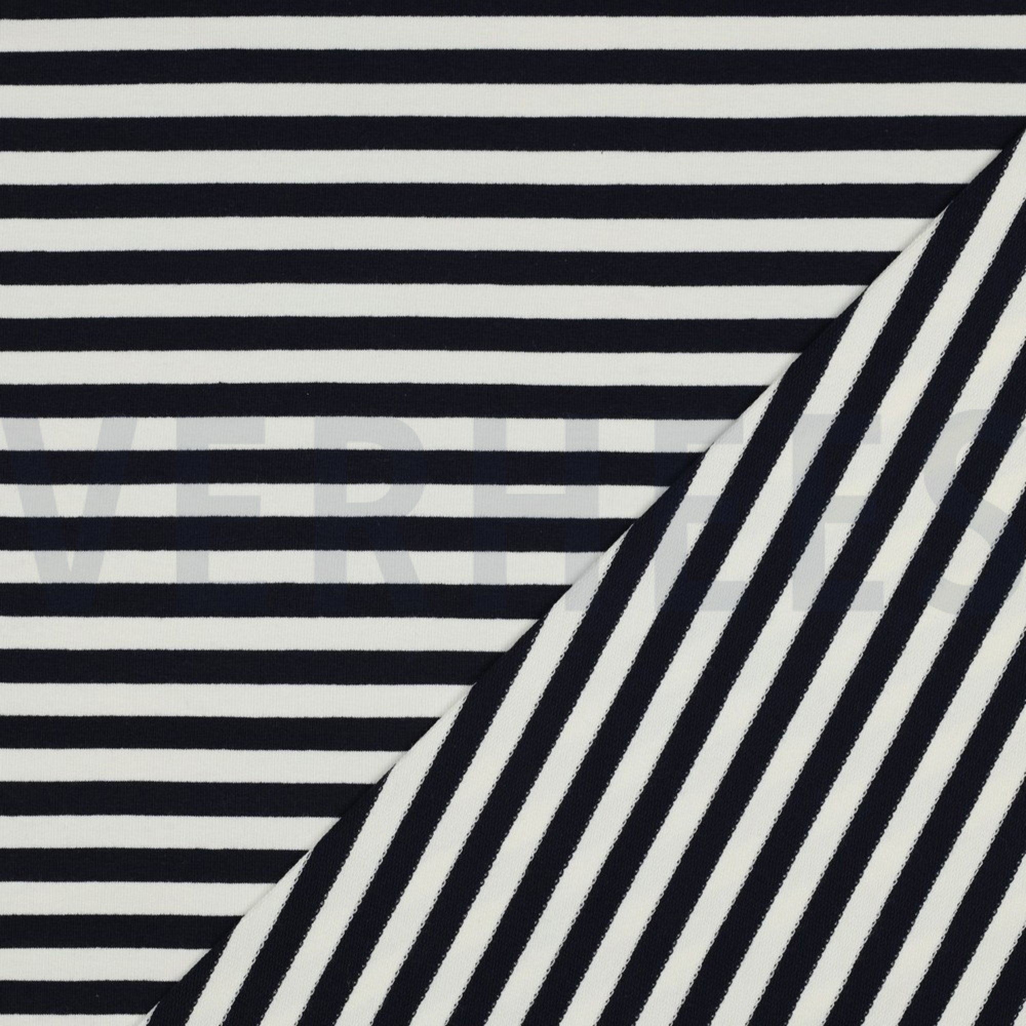 FRENCH TERRY YARN DYED STRIPES NAVY / OFF WHITE (high resolution) #4