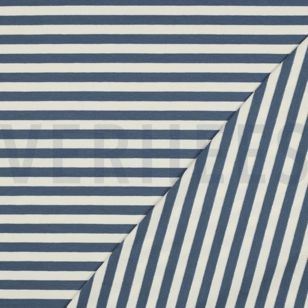 FRENCH TERRY YARN DYED STRIPES JEANS #4