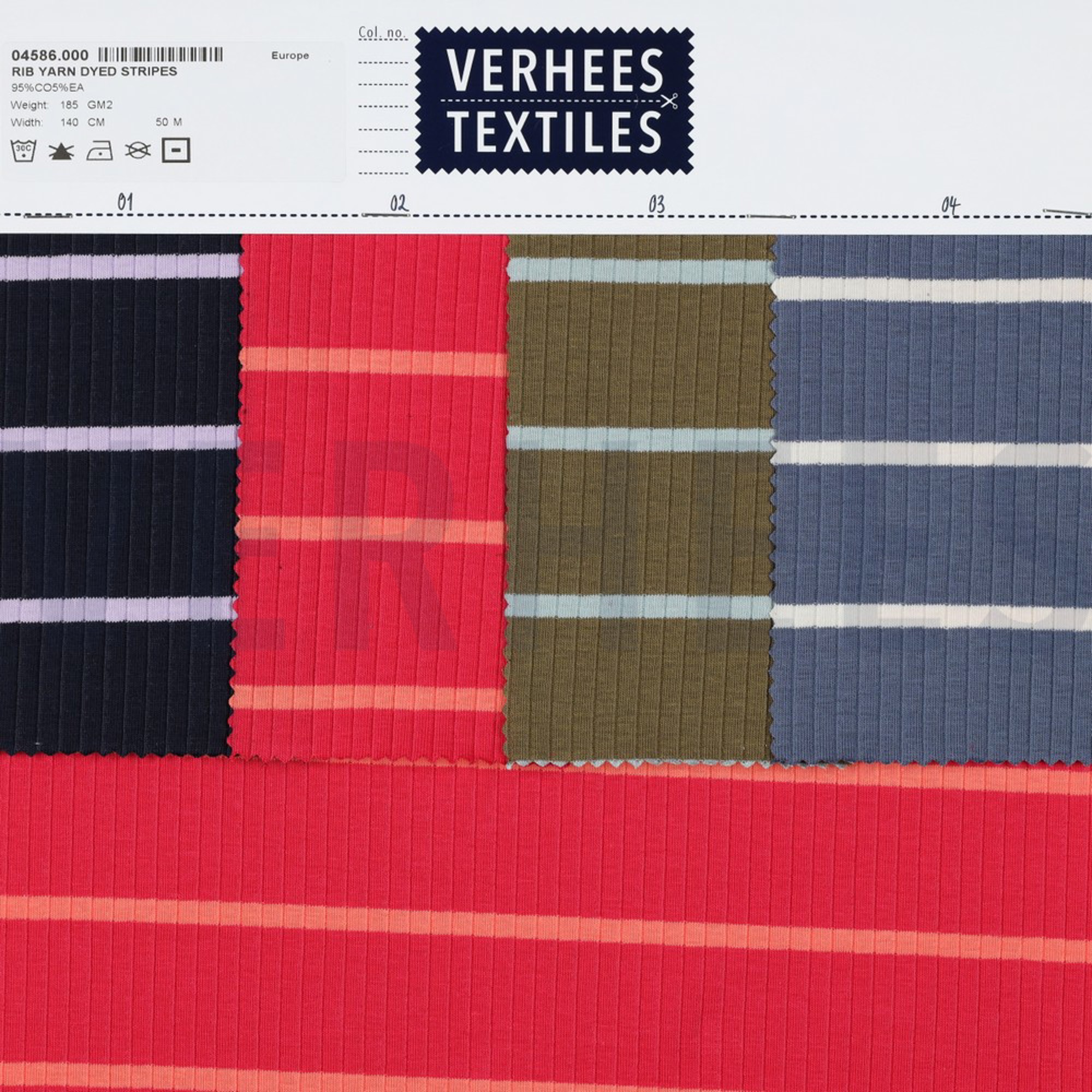RIB YARN DYED STRIPES MAGENTA /CORAL (high resolution) #4