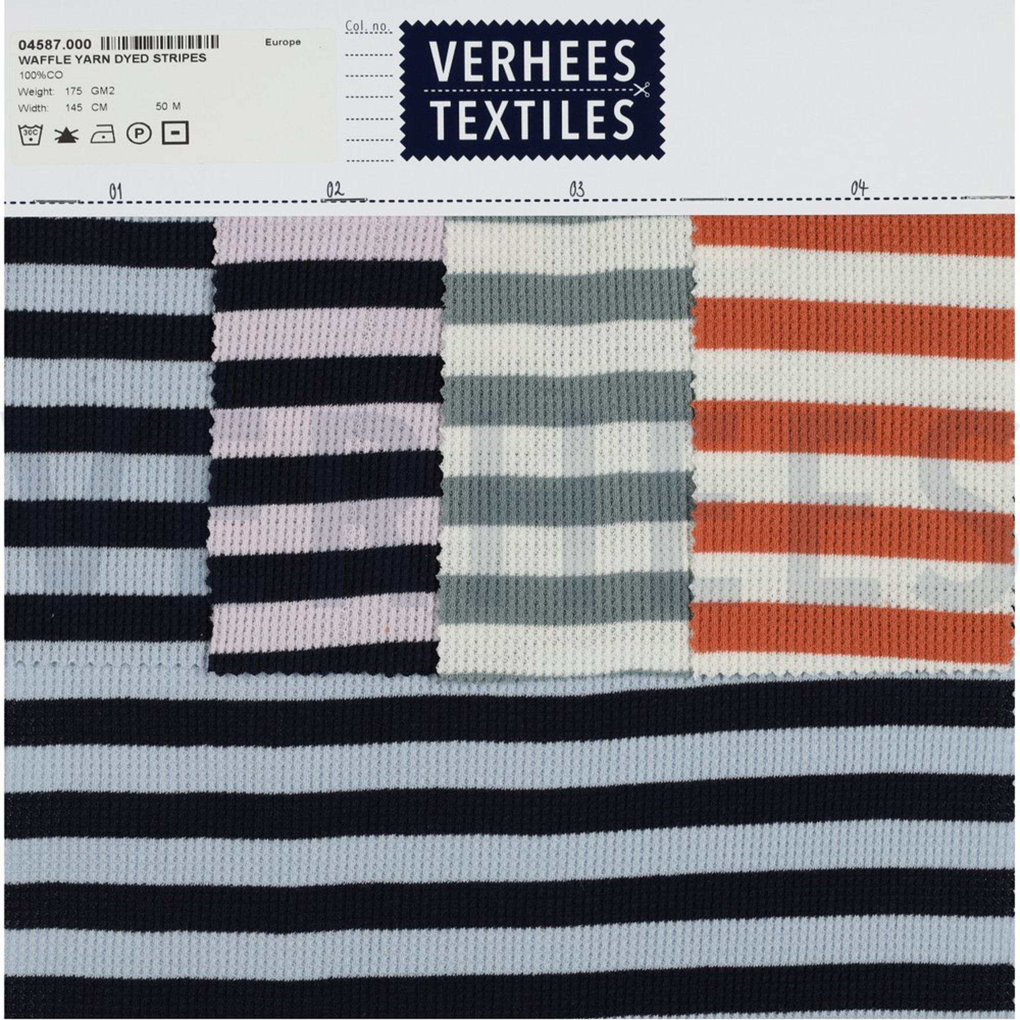 WAFFLE YARN DYED STRIPES NAVY / LILAC (high resolution) #4