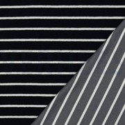 COTTON TOWELLING YARN DYED STRIPES DARK BLUE / ECRU (thumbnail) #4