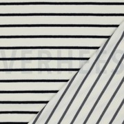 COTTON TOWELLING YARN DYED STRIPES ECRU / DARK BLUE (thumbnail) #4