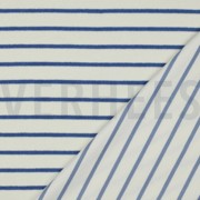 COTTON TOWELLING YARN DYED STRIPES ECRU / LIGHT BLUE (thumbnail) #4