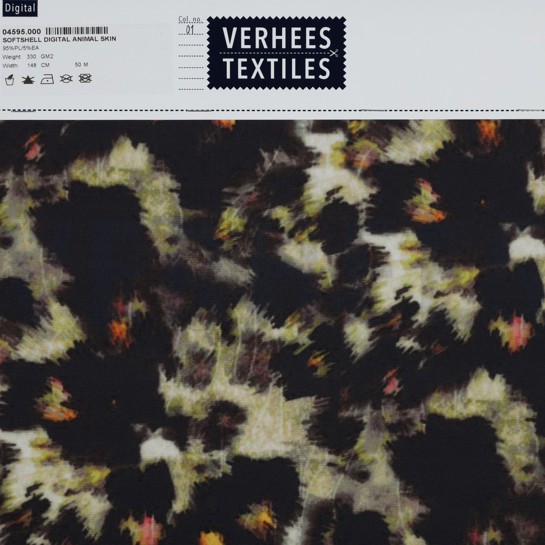 SOFTSHELL DIGITAL ABSTRACT BLACK #7