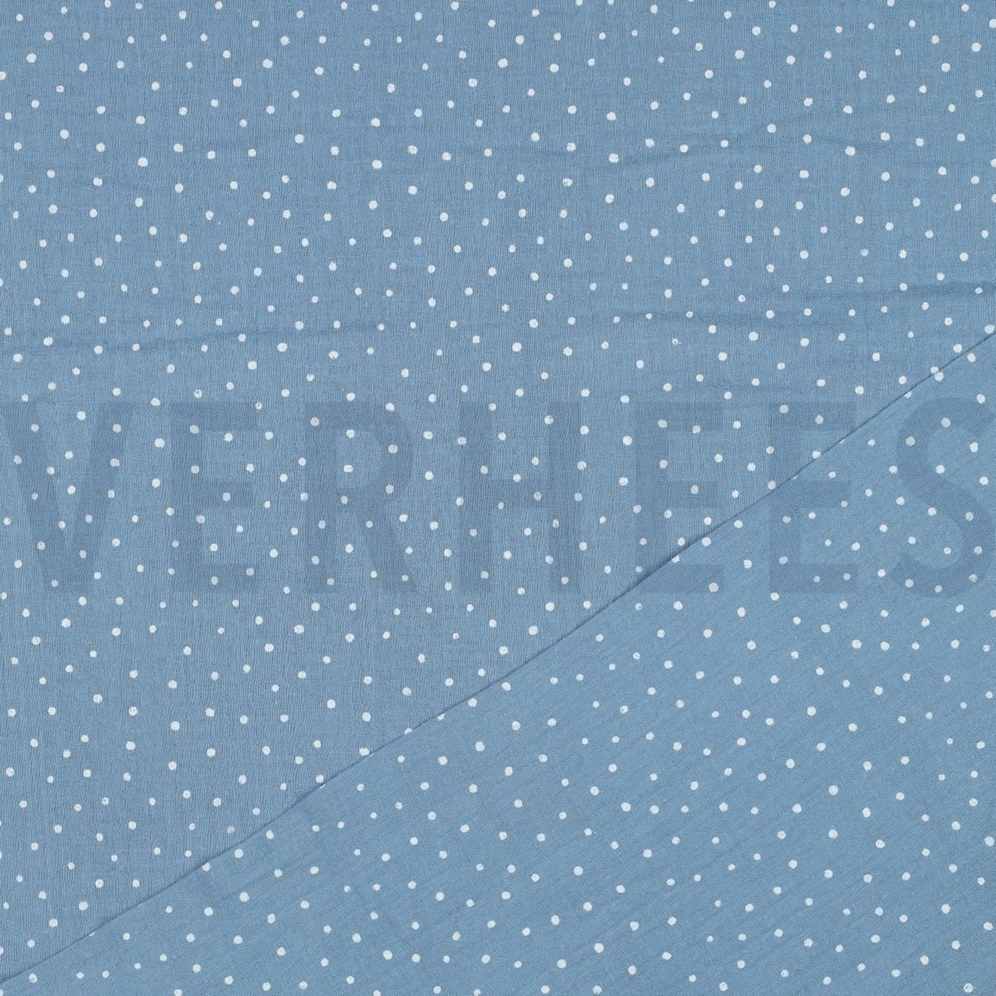 DOUBLE GAUZE LITTLE DOTS LIGHT BLUE (high resolution) #4