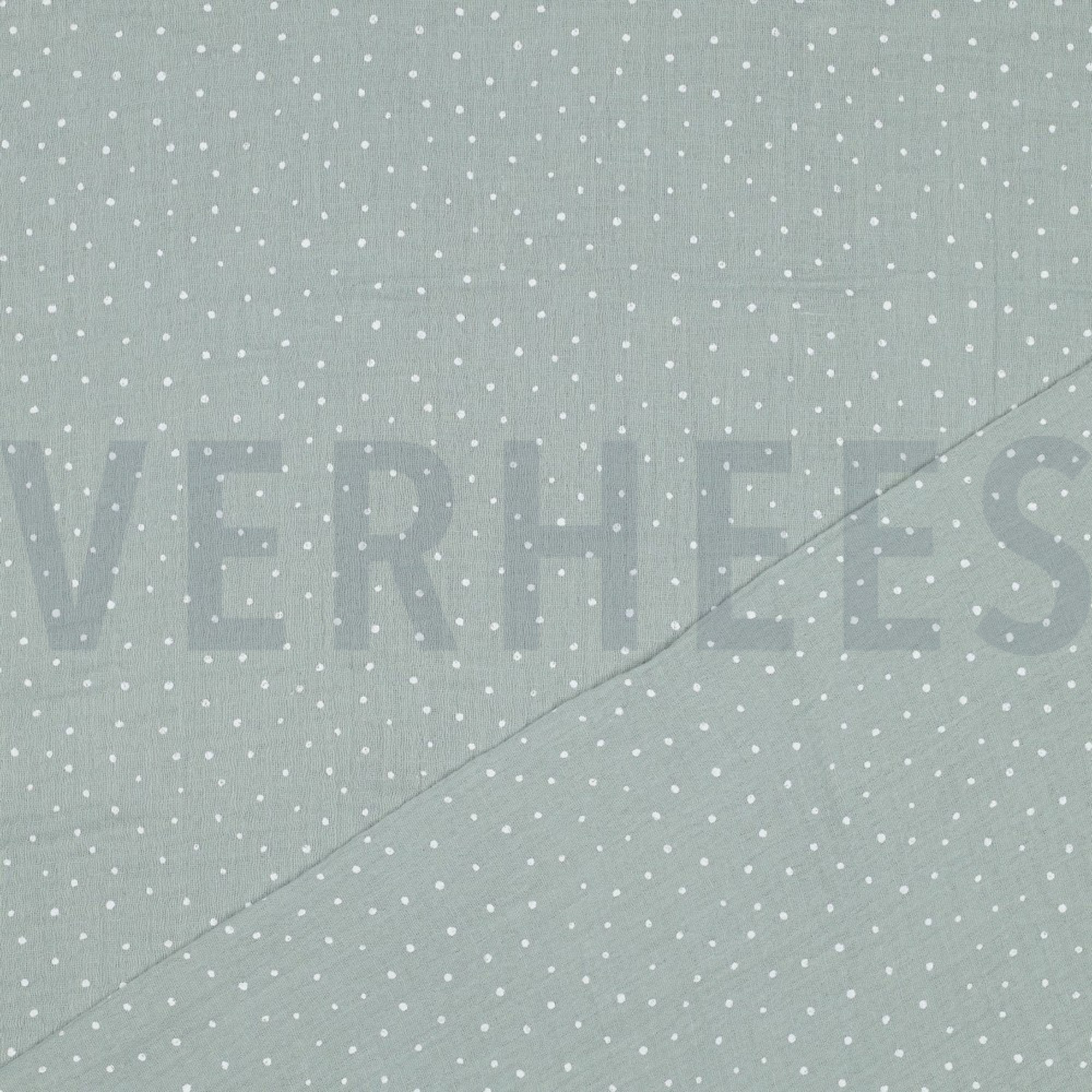 DOUBLE GAUZE LITTLE DOTS MINT (high resolution) #4