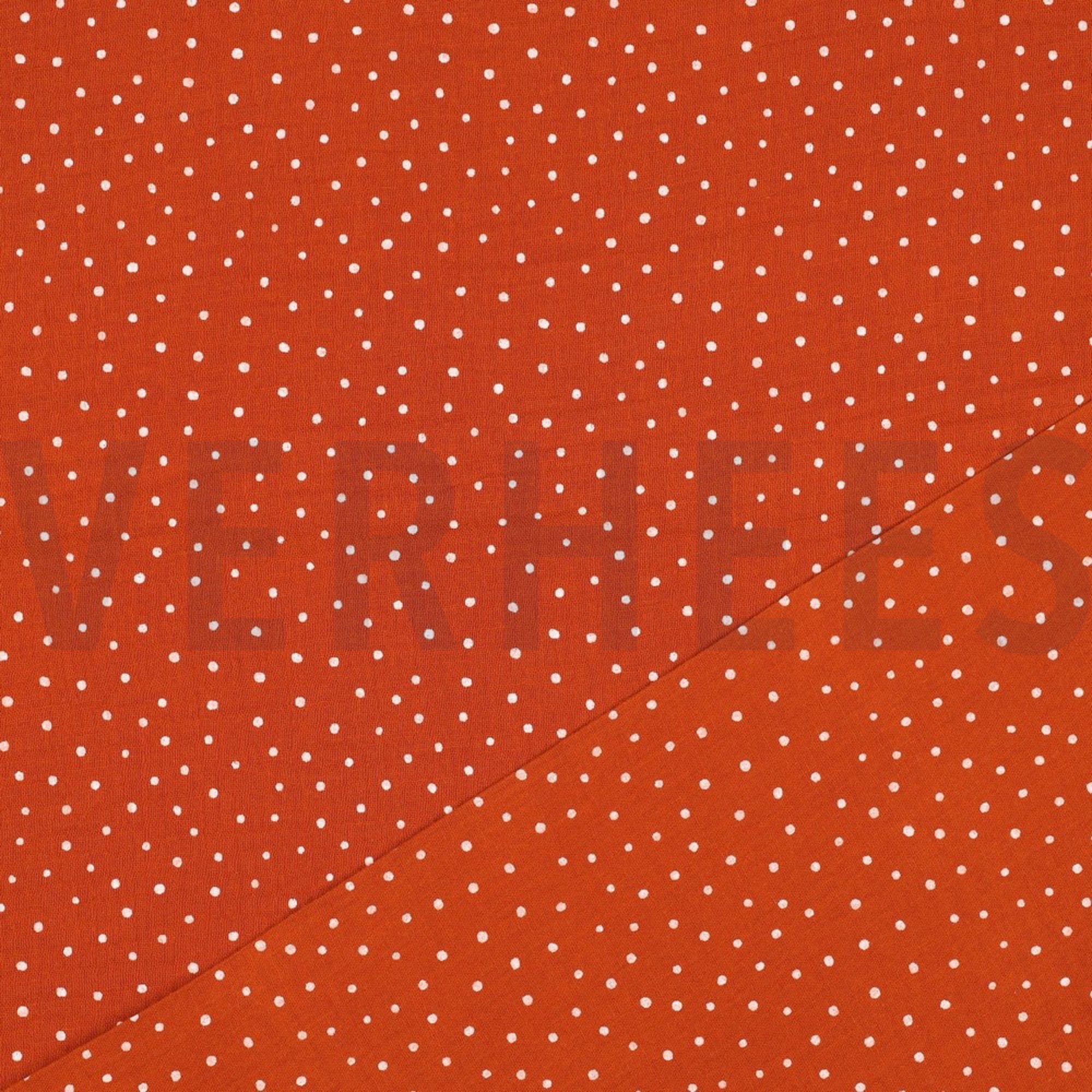 DOUBLE GAUZE LITTLE DOTS RUST (high resolution) #4